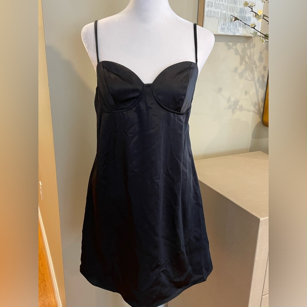 Wild Fable Stretch Silky black dress size S